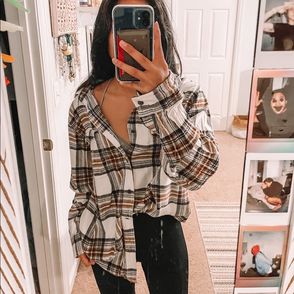 SOLD oversized flannel